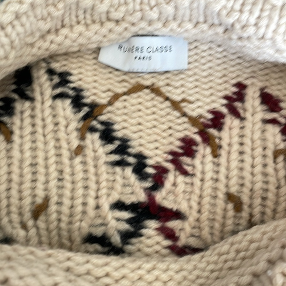 Academia Rumère Classe, 100% Wool Soft Chunky Knit From Japan Cottage Cozy - M - Picture 12 of 14